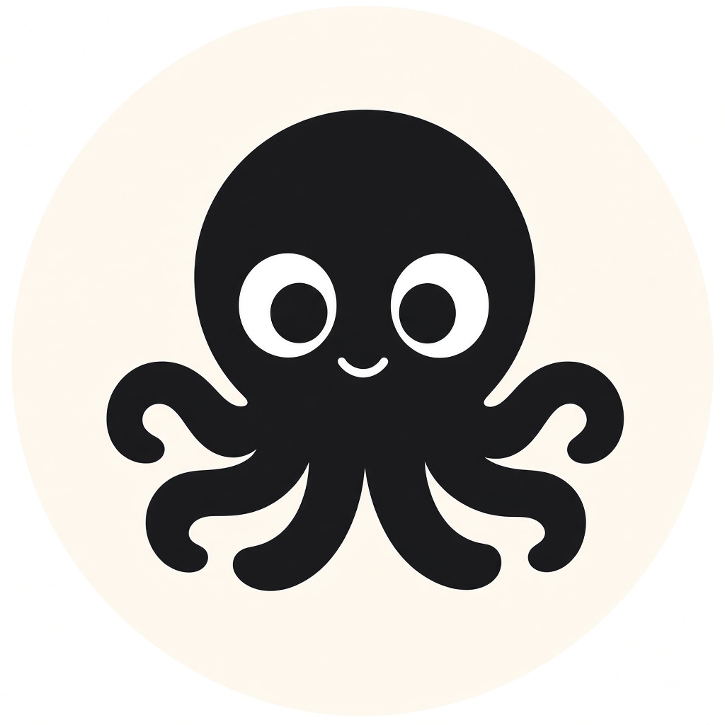 Do'Em mascot — a friendly octopus keeping your day in order